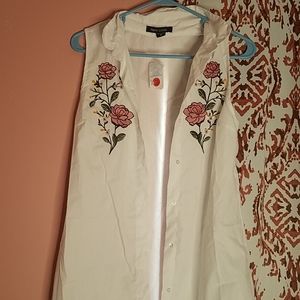 button down embroidered shirt